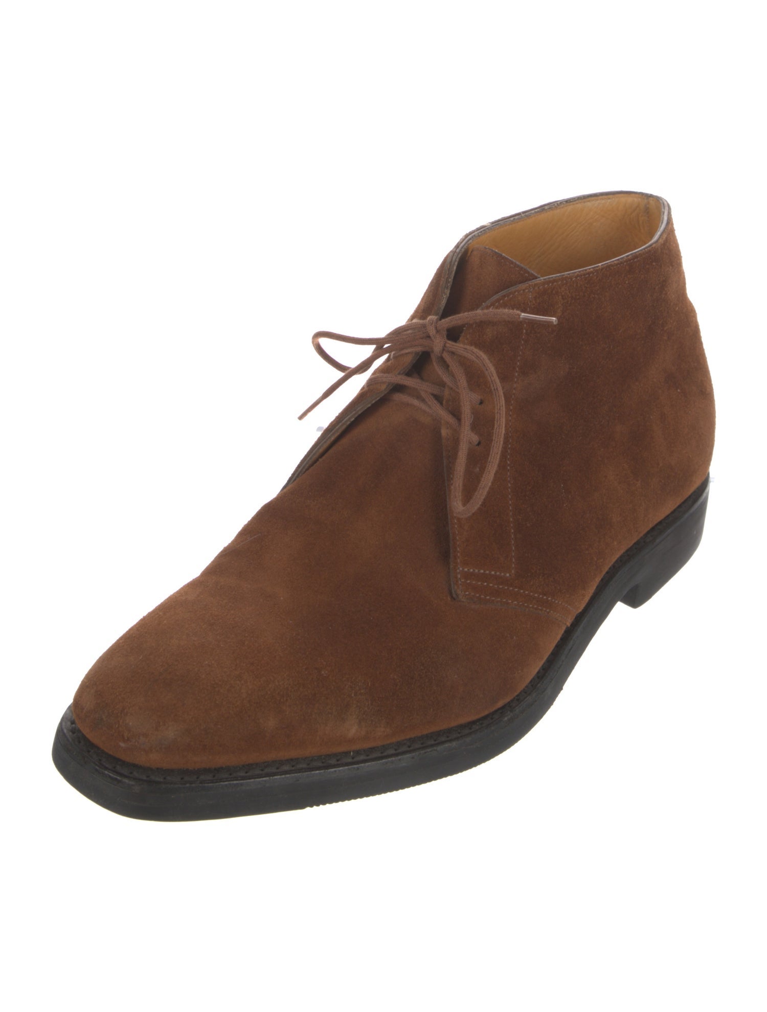 John Lobb Suede Lace-Up Boots