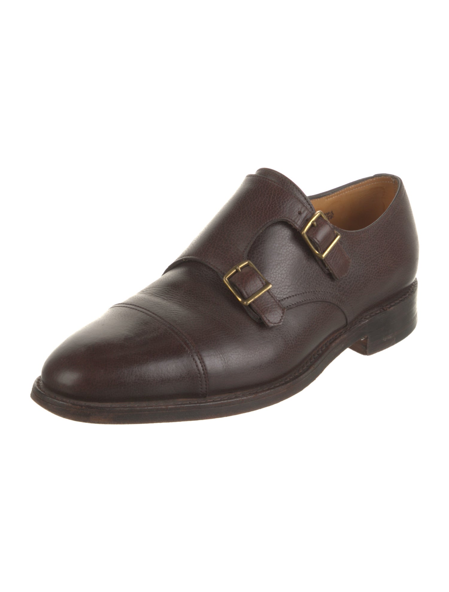 John Lobb Leather Monk Straps