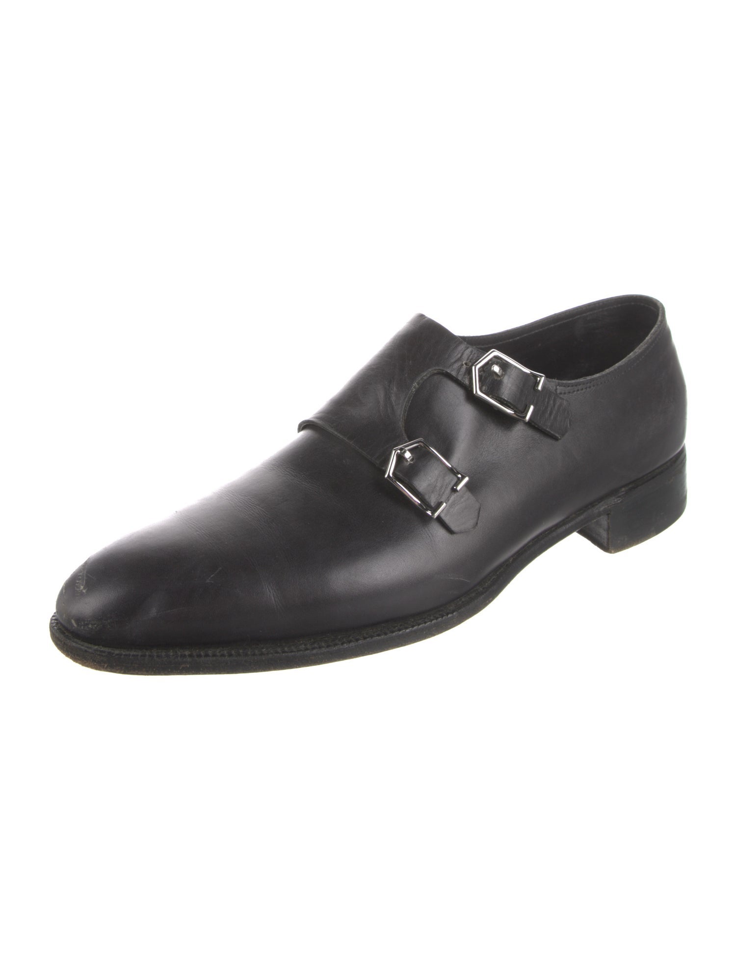 John Lobb Leather Monk Straps