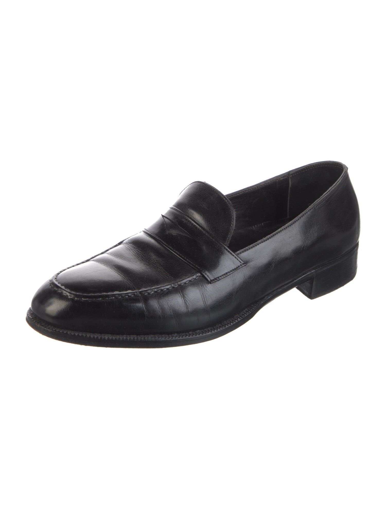 John Lobb Leather Dress Loafers