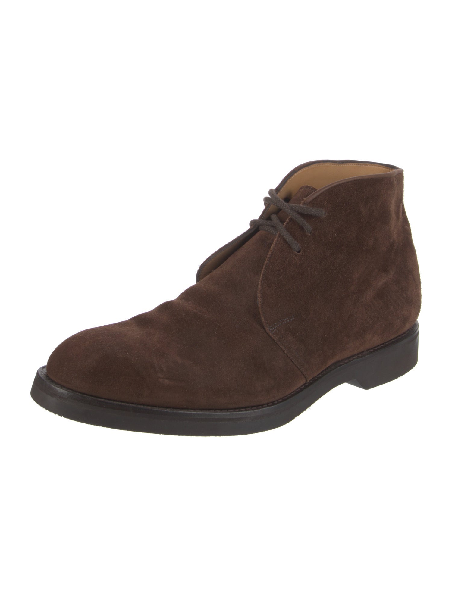 John Lobb Suede Lace-Up Boots
