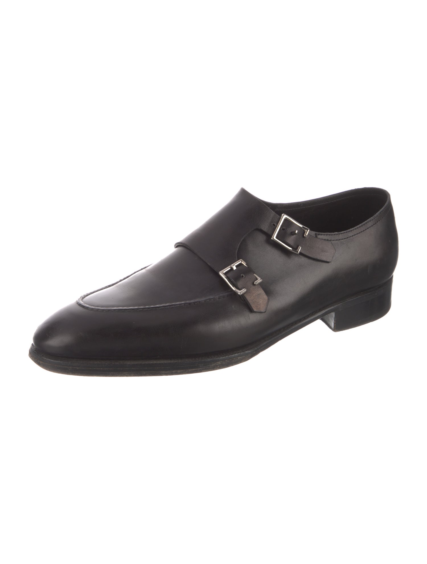 John Lobb Leather Monk Straps