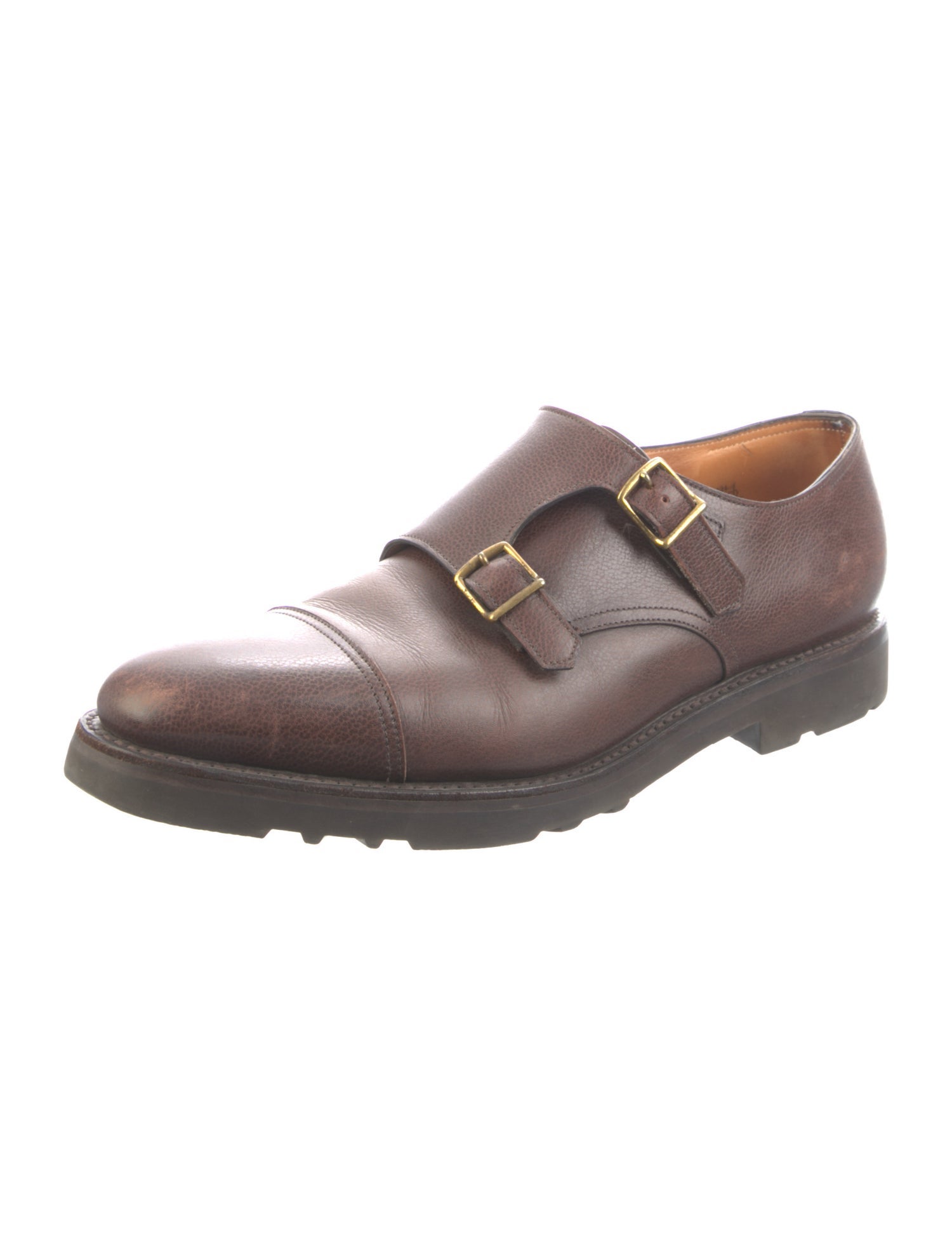 John Lobb Leather Monk Straps