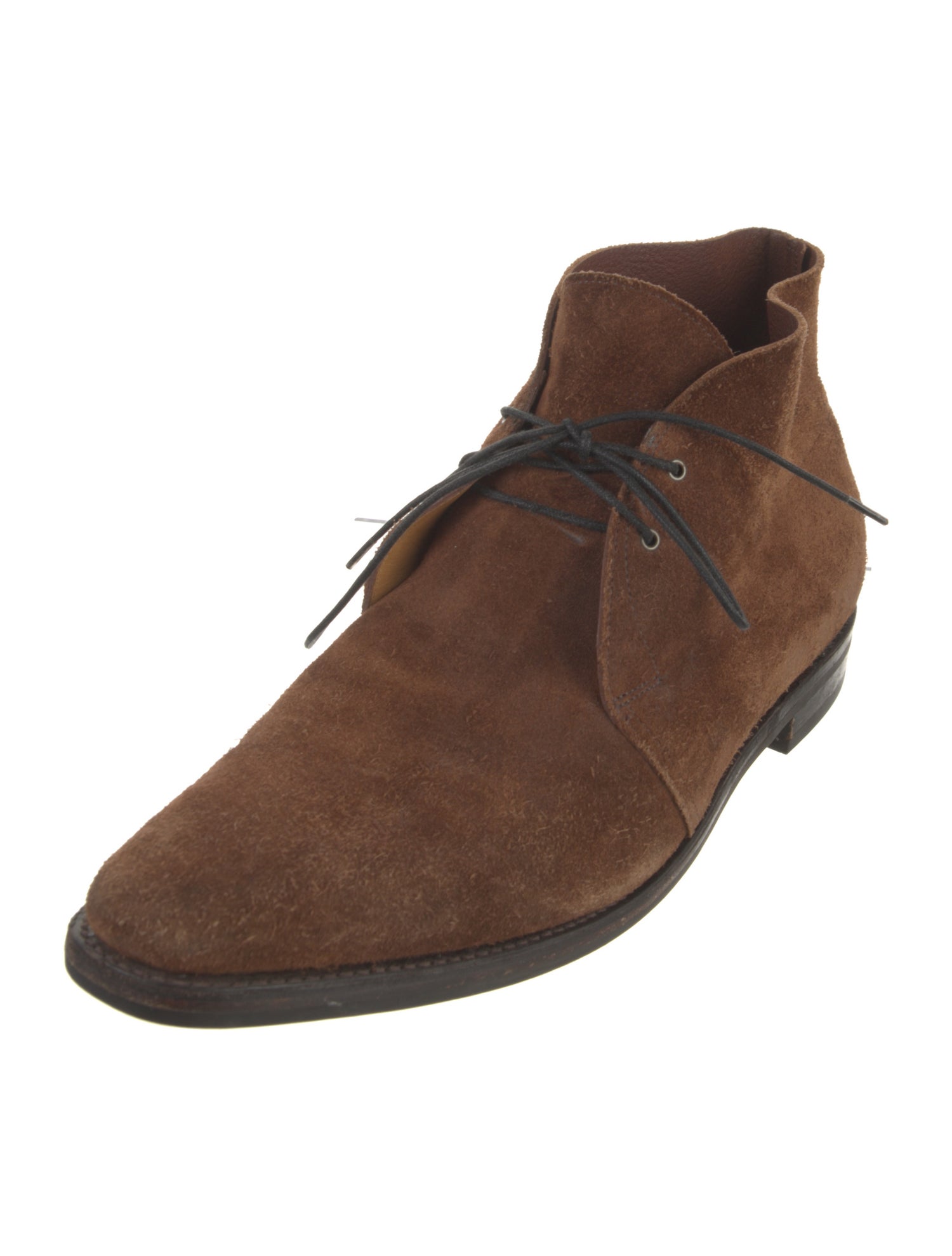 John Lobb Suede Lace-Up Boots