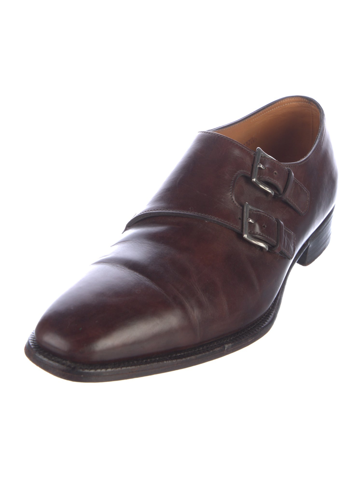 John Lobb Leather Monk Straps