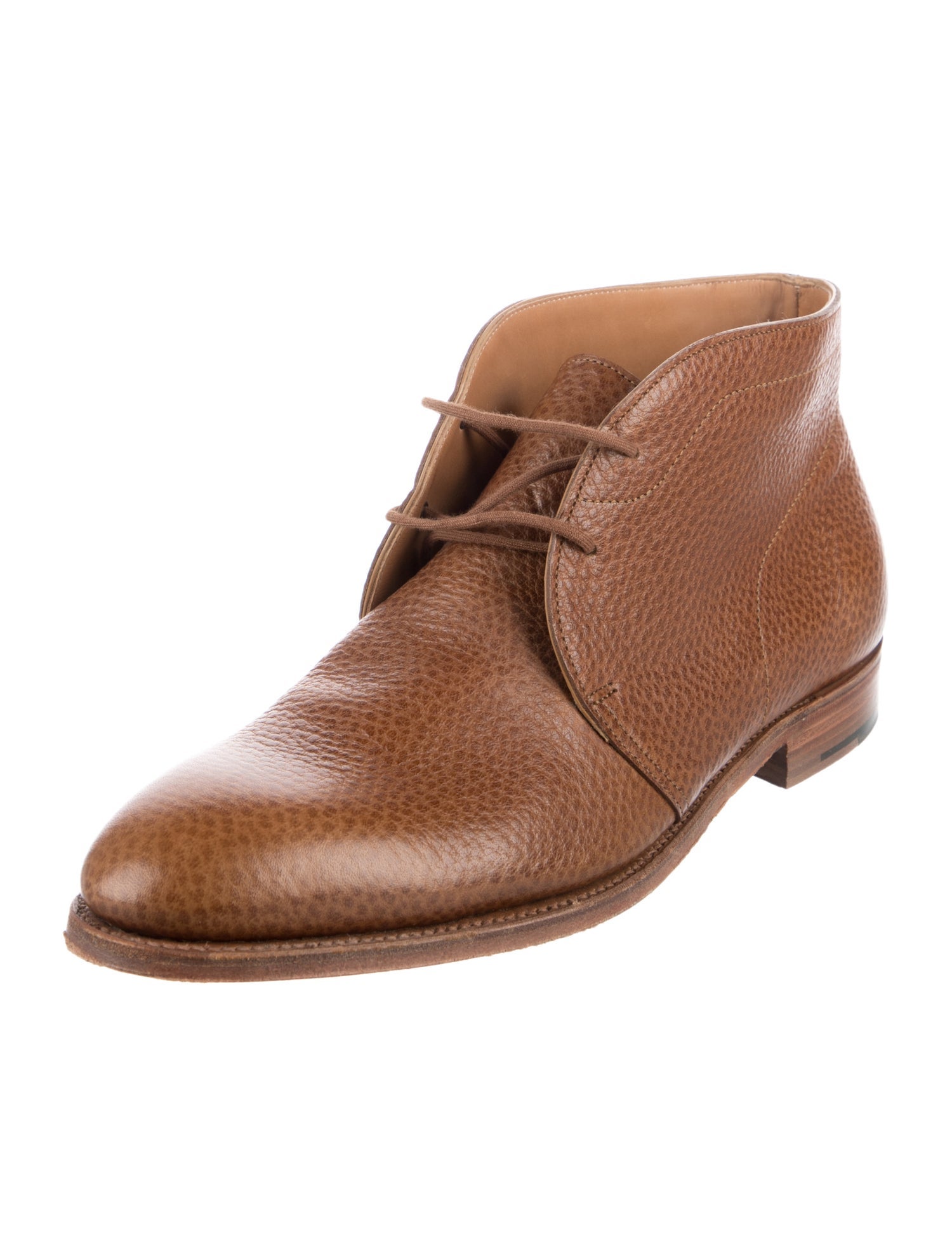 John Lobb Leather Lace-Up Boots