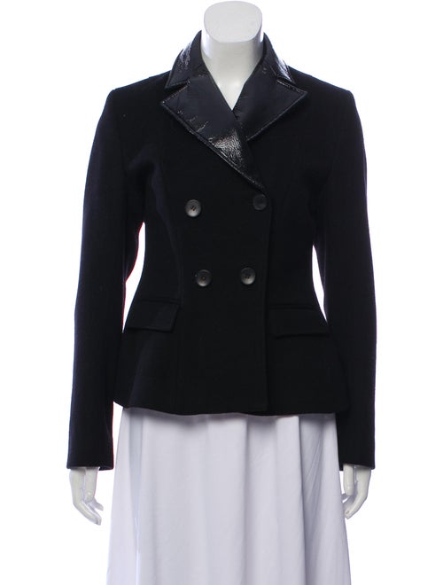 Jonathan Saunders Wool Notch-Lapel Jacket Black