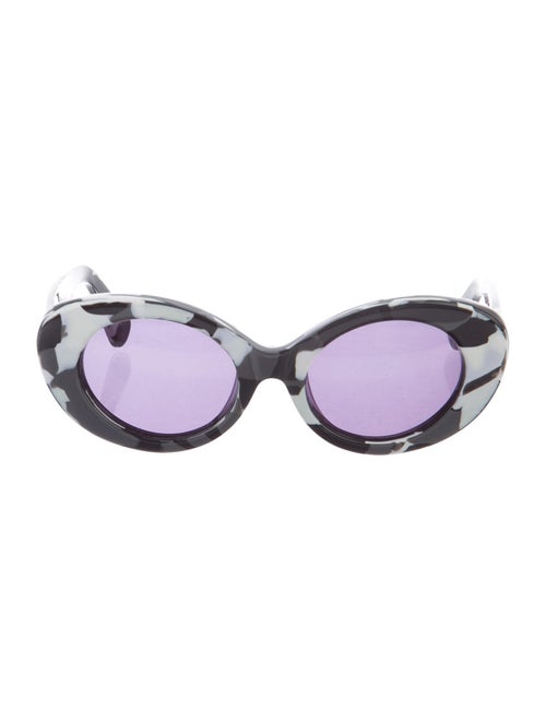 Jonathan Saunders Round Tinted Sunglasses Black