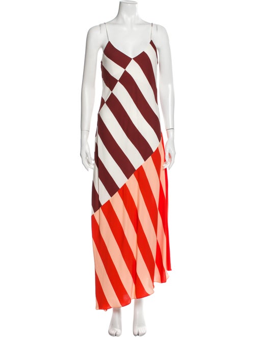Jonathan Saunders Striped Long Dress