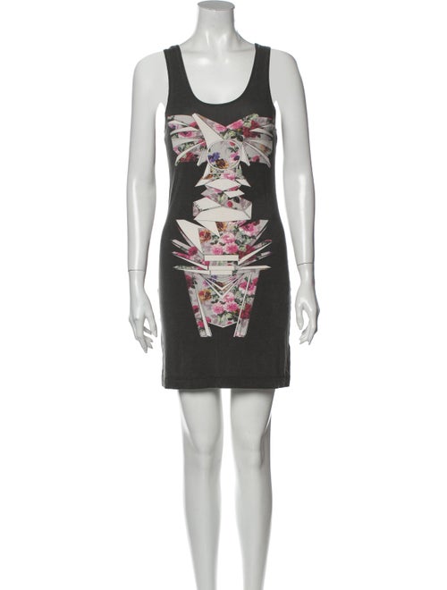 Jonathan Saunders Printed Mini Dress Grey