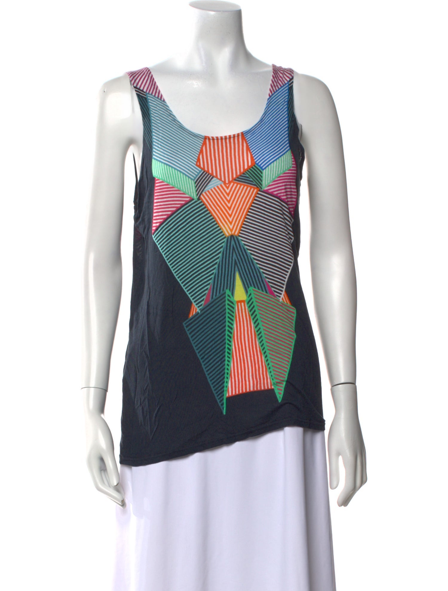 Jonathan Saunders Printed Scoop Neck Top