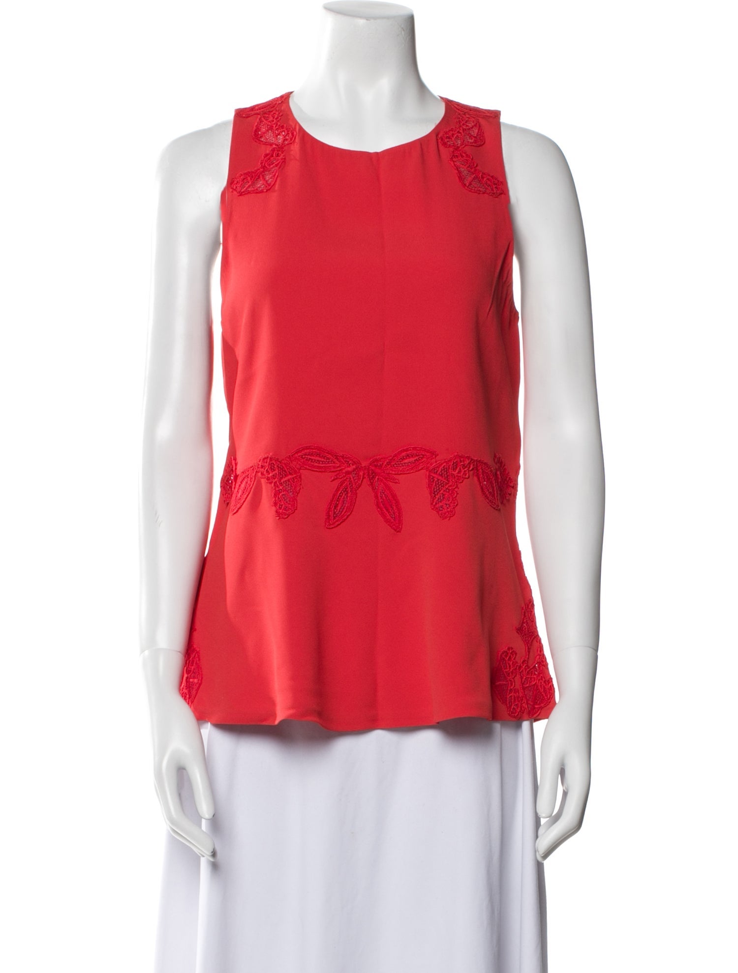 Jonathan Saunders Scoop Neck Sleeveless Top