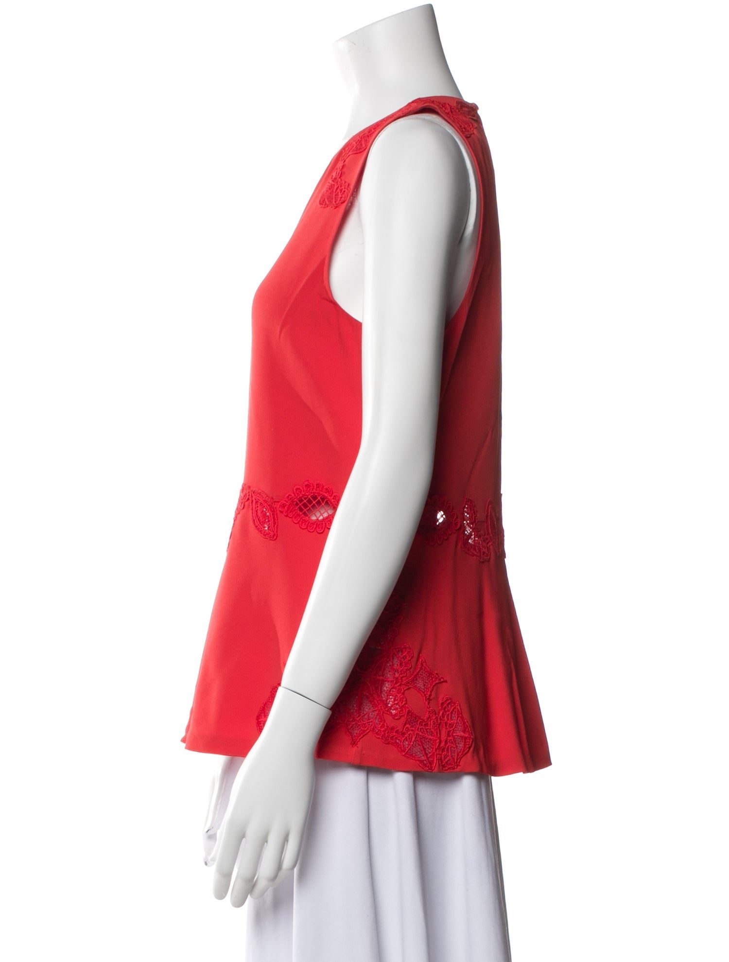 Jonathan Saunders Scoop Neck Sleeveless Top