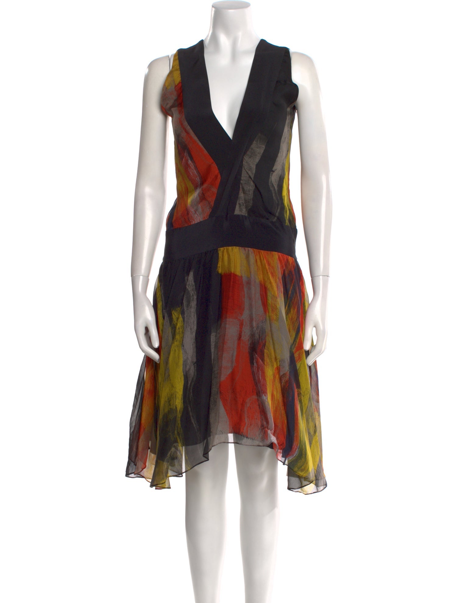 Jonathan Saunders Silk Midi Length Dress