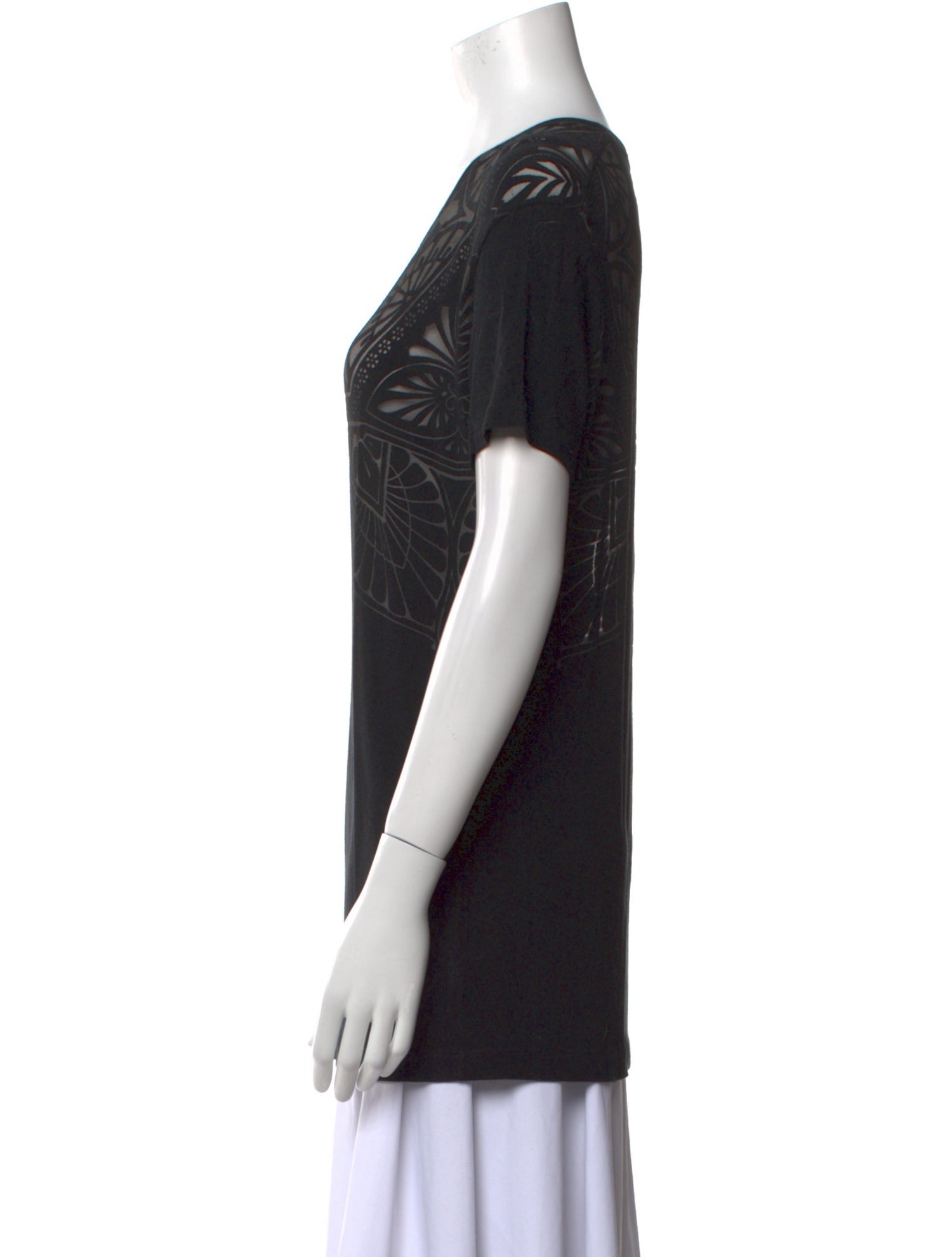 Jonathan Saunders Scoop Neck Short Sleeve T-Shirt