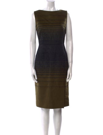 Jonathan Saunders Bateau Neckline Knee-Length Dress