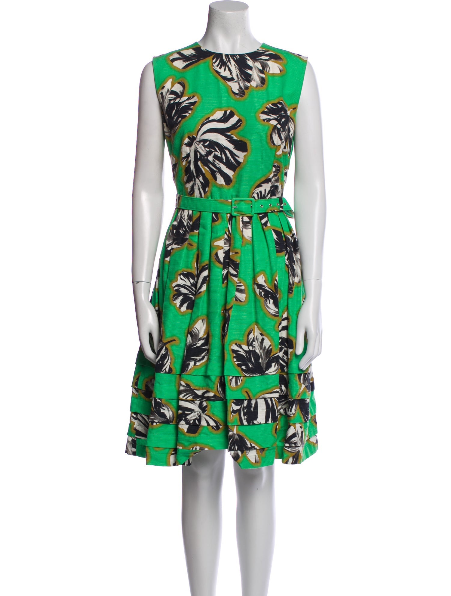 Jonathan Saunders Floral Print Knee-Length Dress