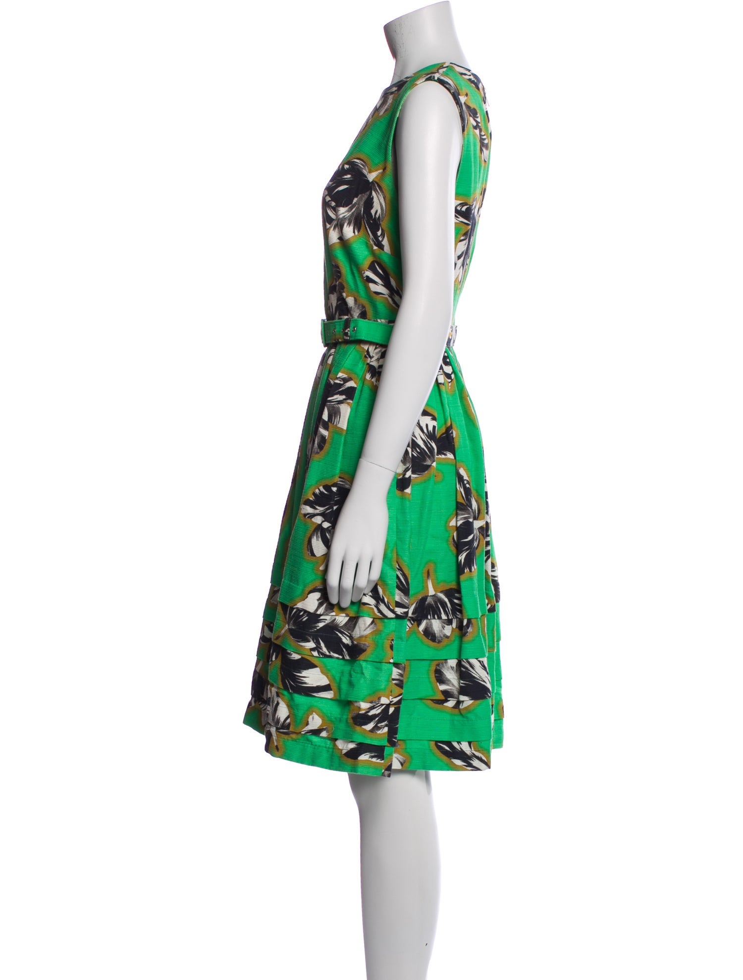 Jonathan Saunders Floral Print Knee-Length Dress