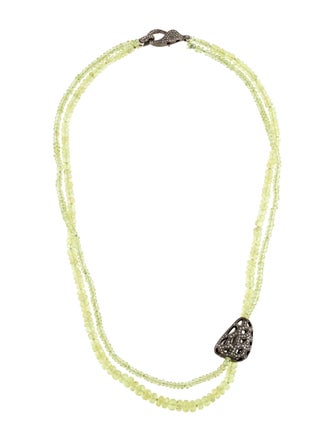 Joon Han Diamond & Peridot Necklace