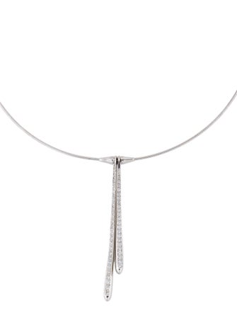 Jordan Schlanger Diamond Twig Lavalier Necklace