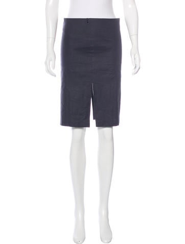 Joseph Linen-Blend Straight Skirt