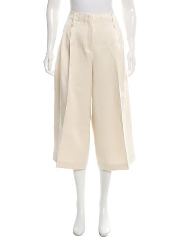 Joseph Pleated Satin Culottes w/ Tags