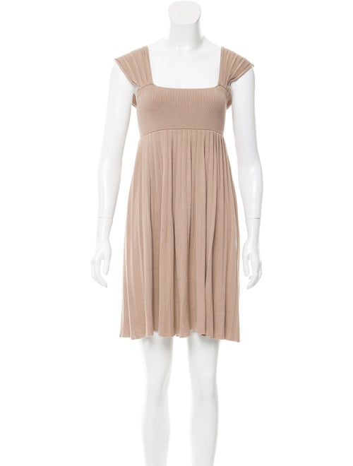 Joseph Silk Knit Dress Tan