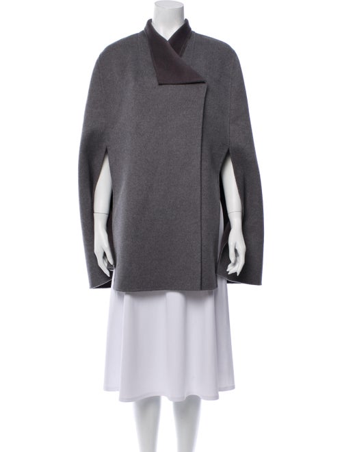 Joseph Wool Colorblock Pattern Cape Wool