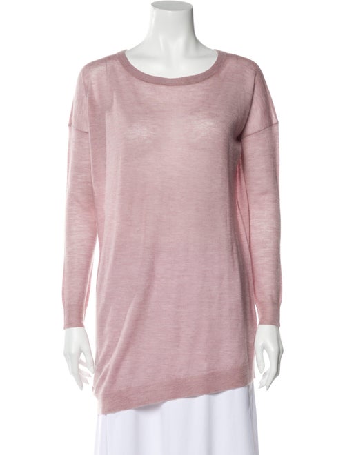 Joseph Cashmere Bateau Neckline Sweater Pink