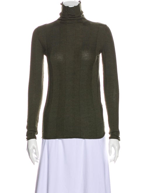 Joseph Turtleneck Long Sleeve Top Green