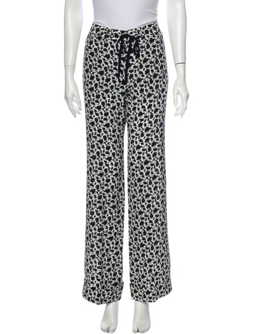 Joseph Silk Wide Leg Pants Black