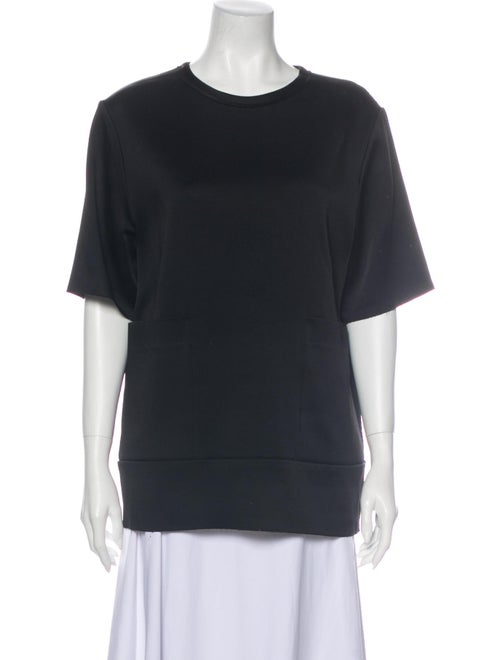 Joseph Crew Neck Short Sleeve Sweatshirt Black