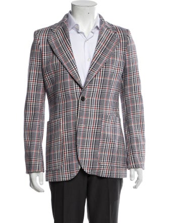 Joseph Houndstooth Print Blazer