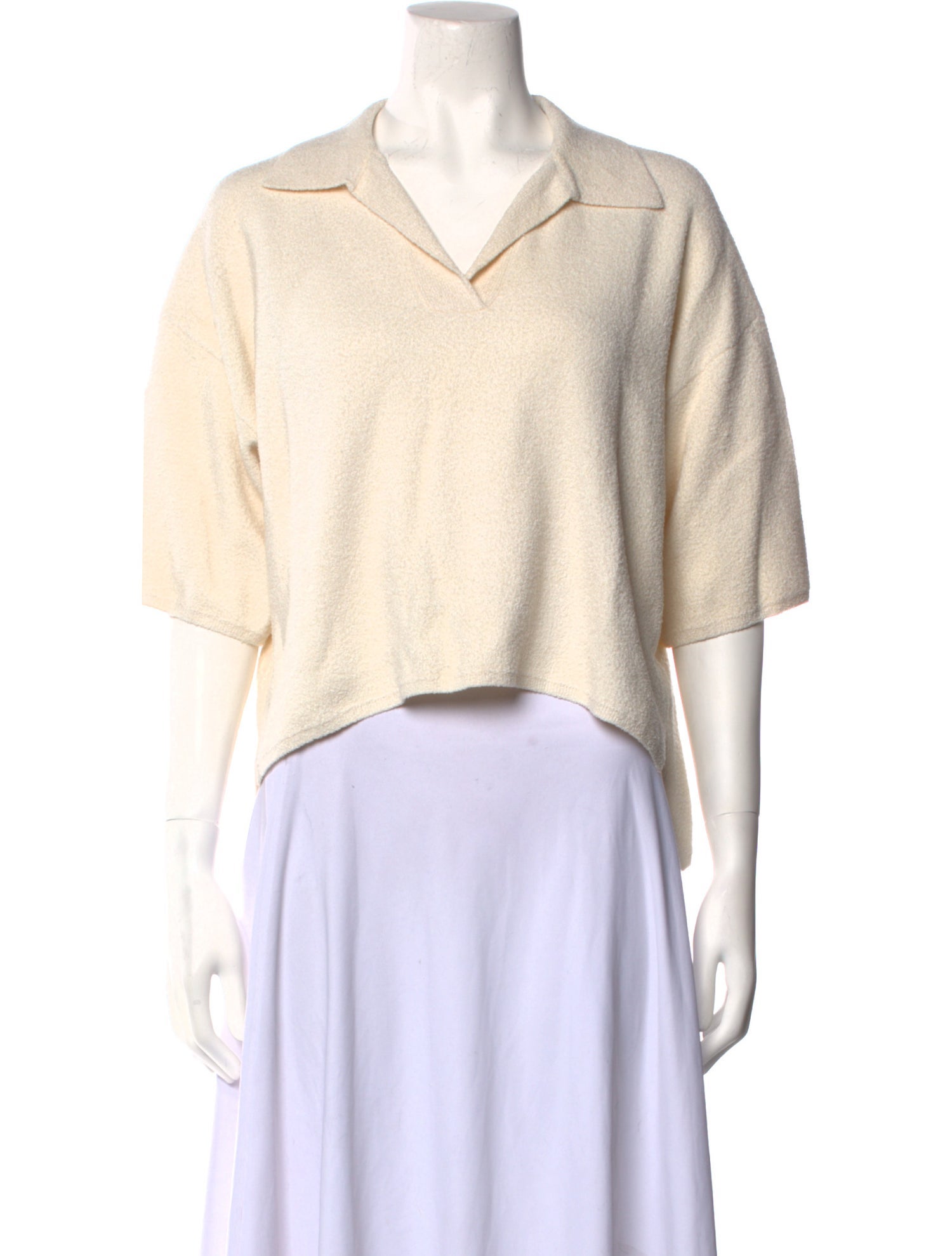 Joseph V-Neck Short Sleeve Crop Top