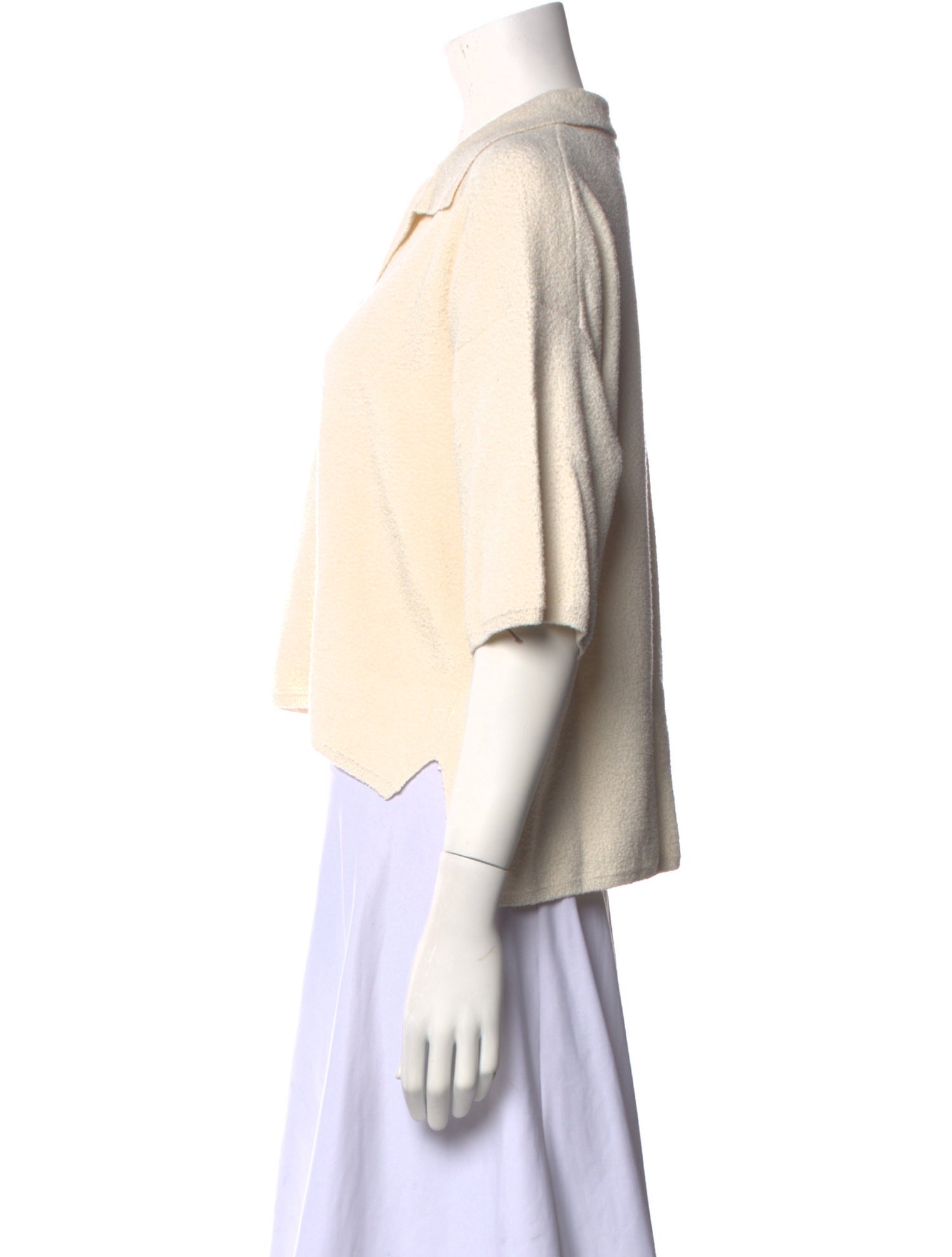 Joseph V-Neck Short Sleeve Crop Top