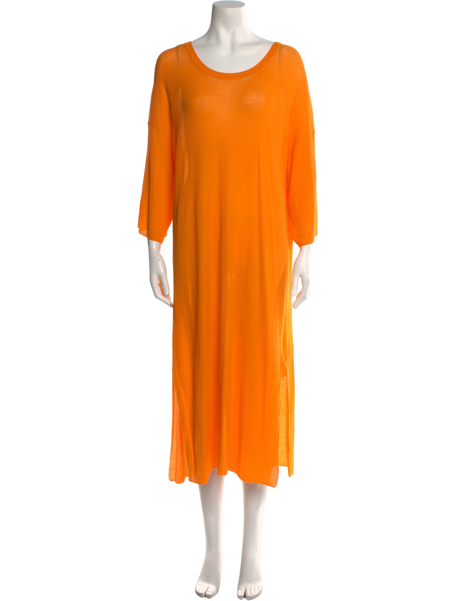 Joseph Scoop Neck Midi Length Dress