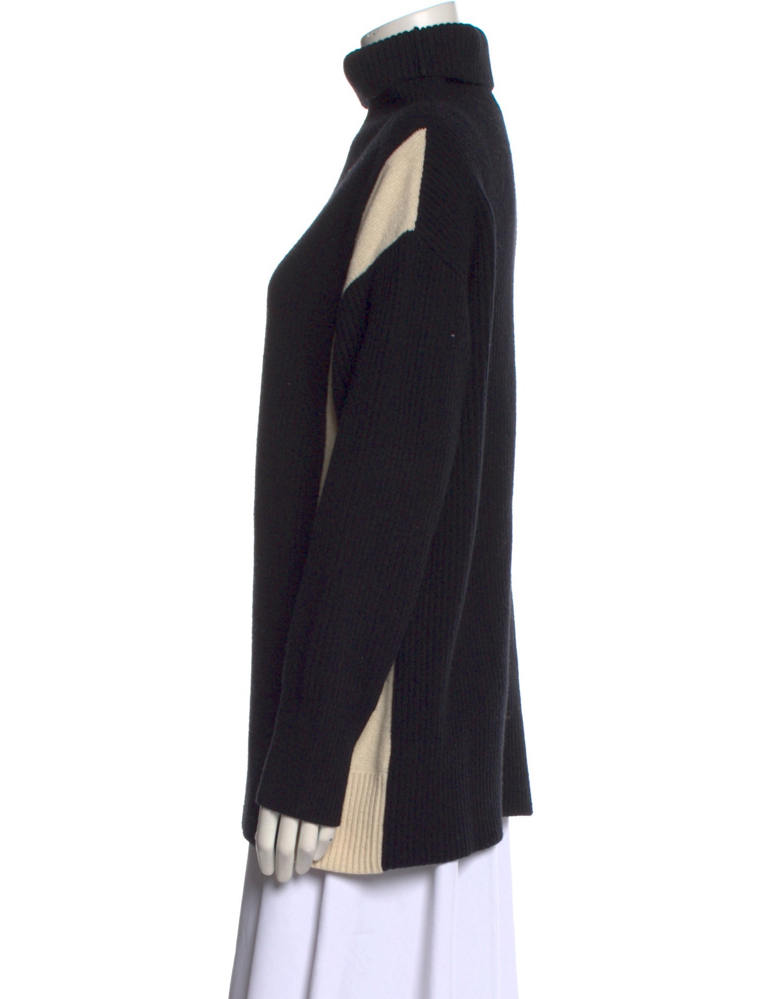 Joseph Wool Colorblock Pattern Sweater