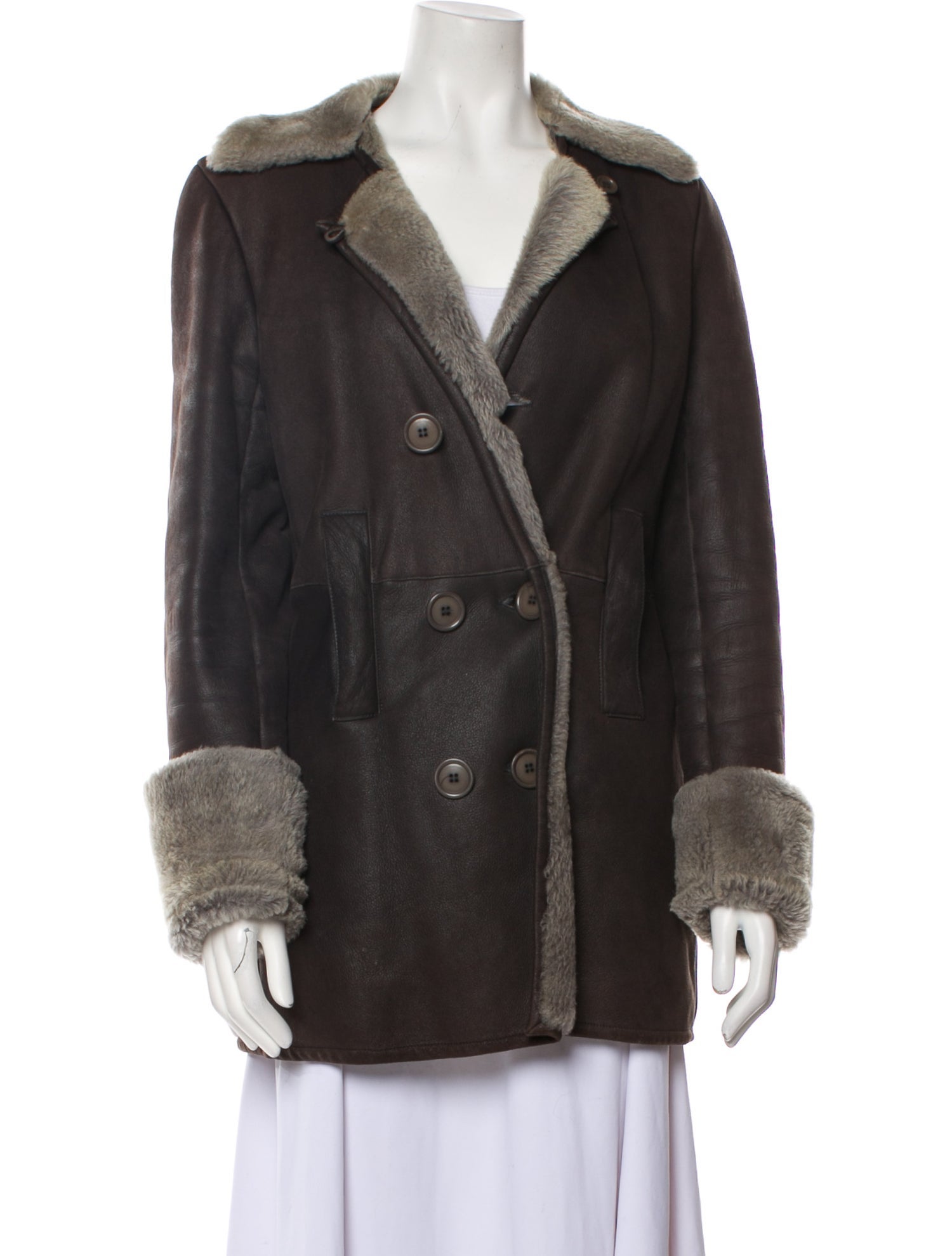 Joseph Faux Fur Coat