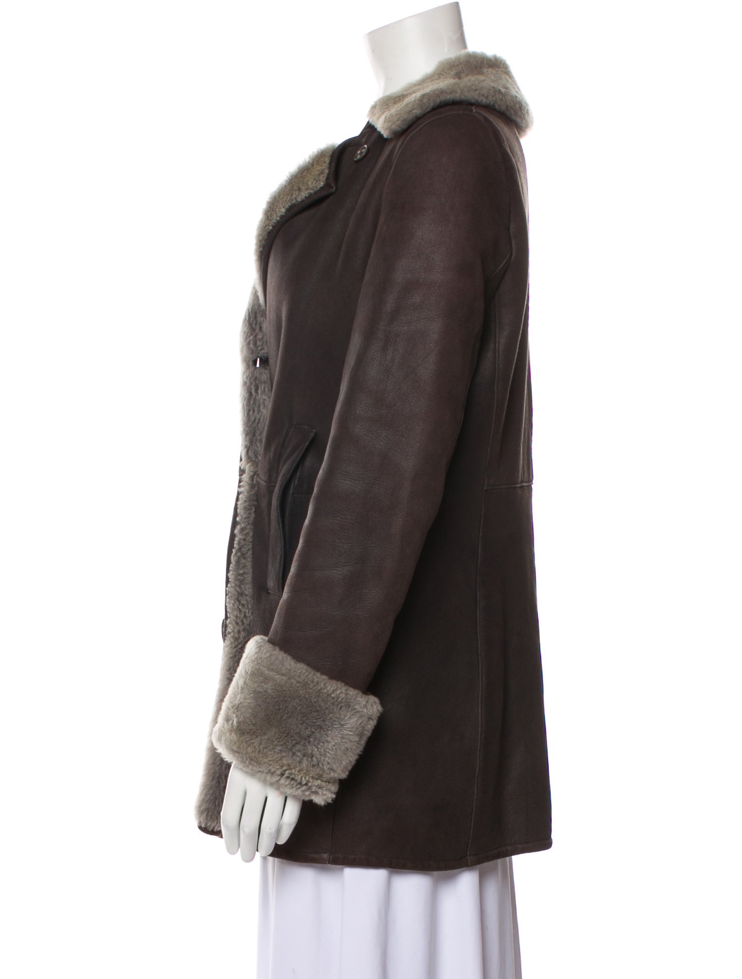 Joseph Faux Fur Coat