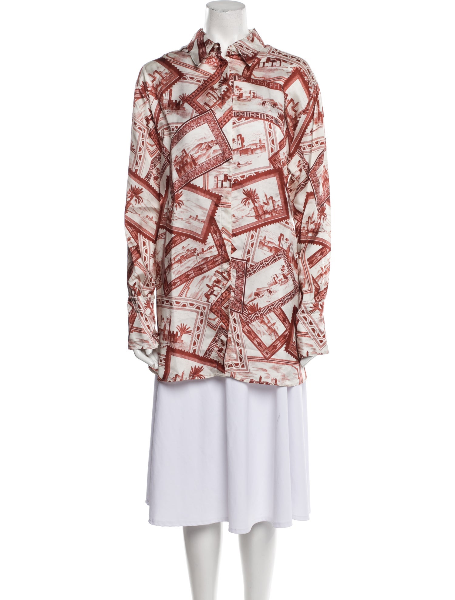 Joseph Printed Long Sleeve Tunic