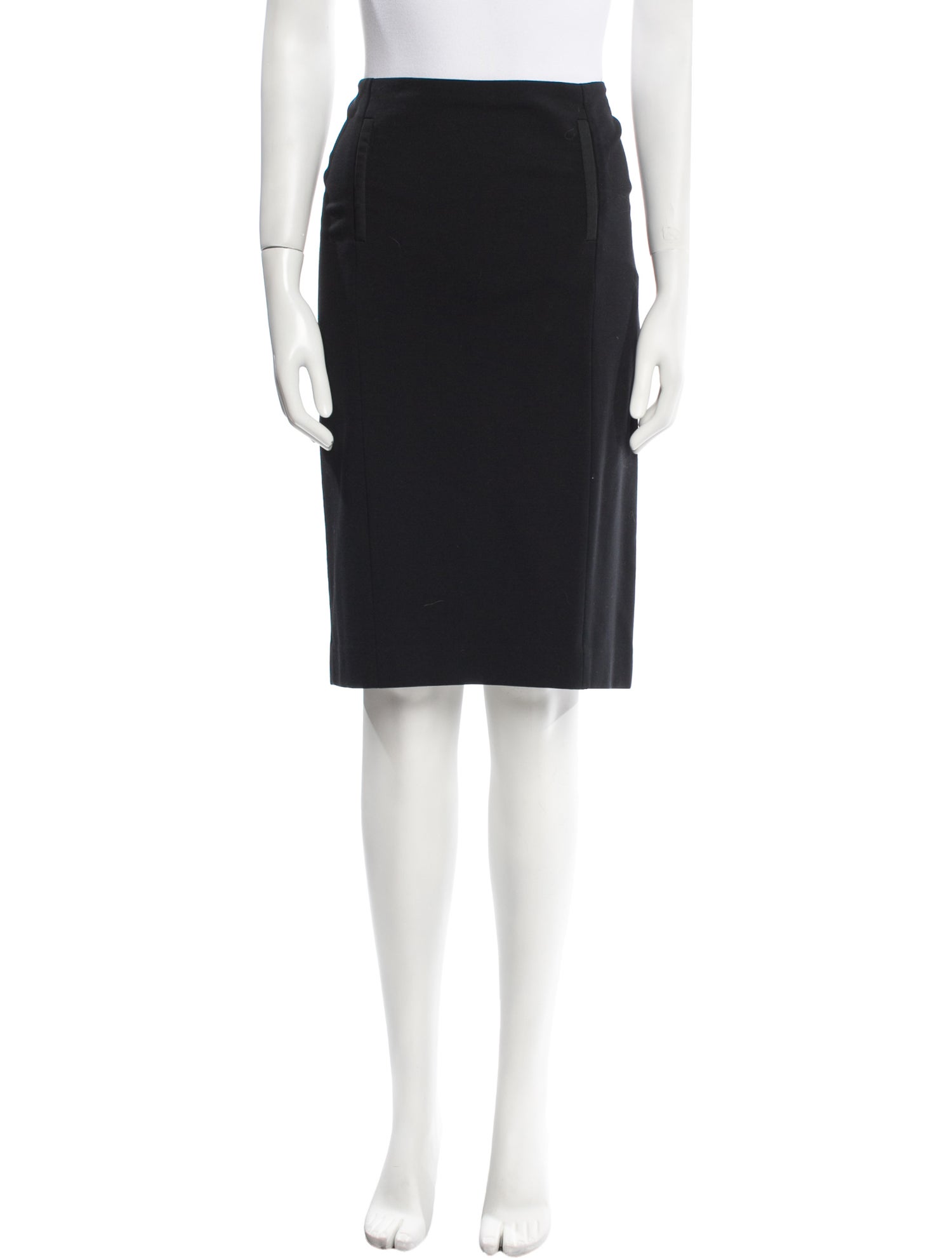 Joseph Grosgrain Trim Knee-Length Skirt