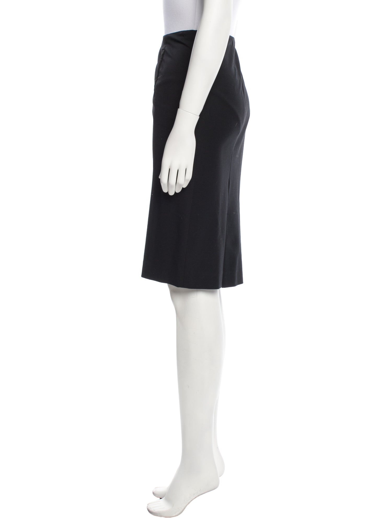 Joseph Grosgrain Trim Knee-Length Skirt