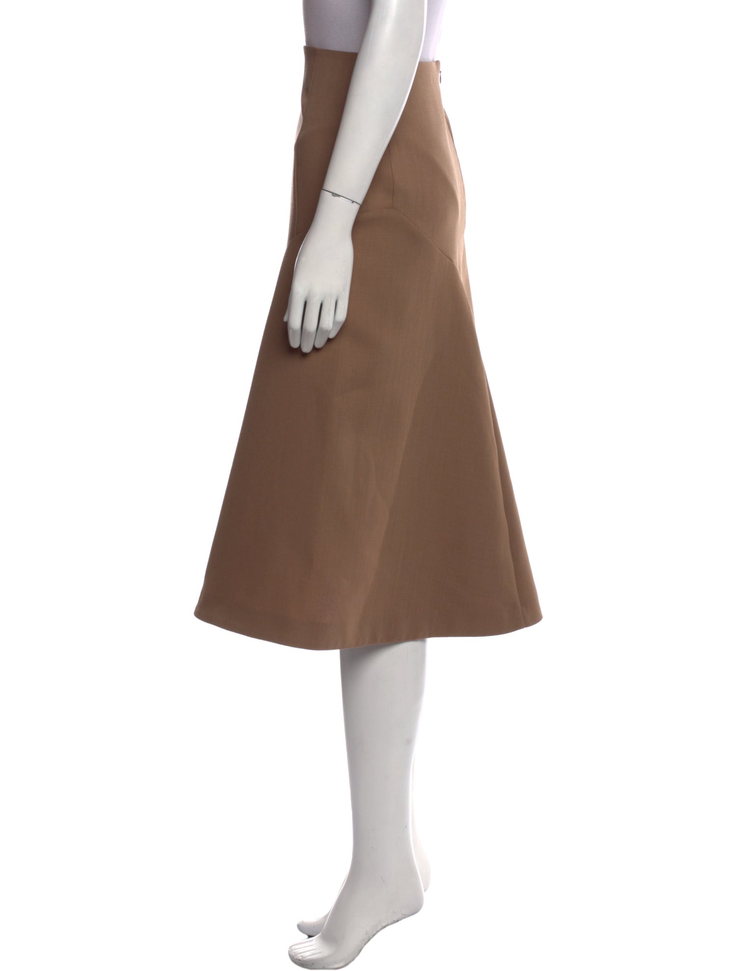 Joseph Pleated Accents Knee-Length Skirt