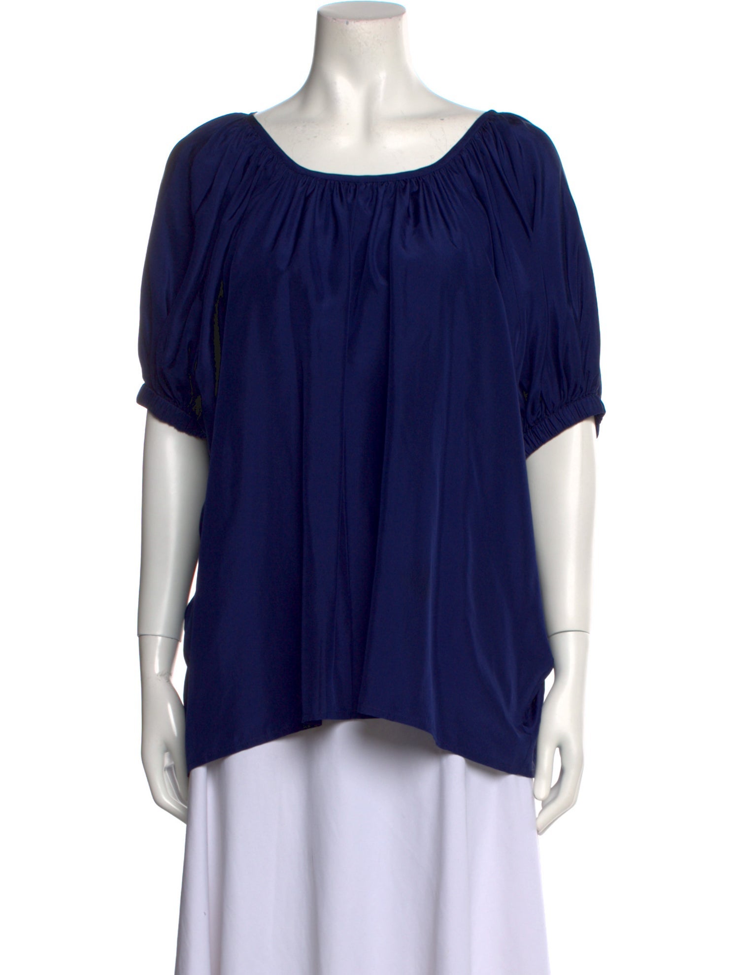 Joseph Silk Scoop Neck Blouse