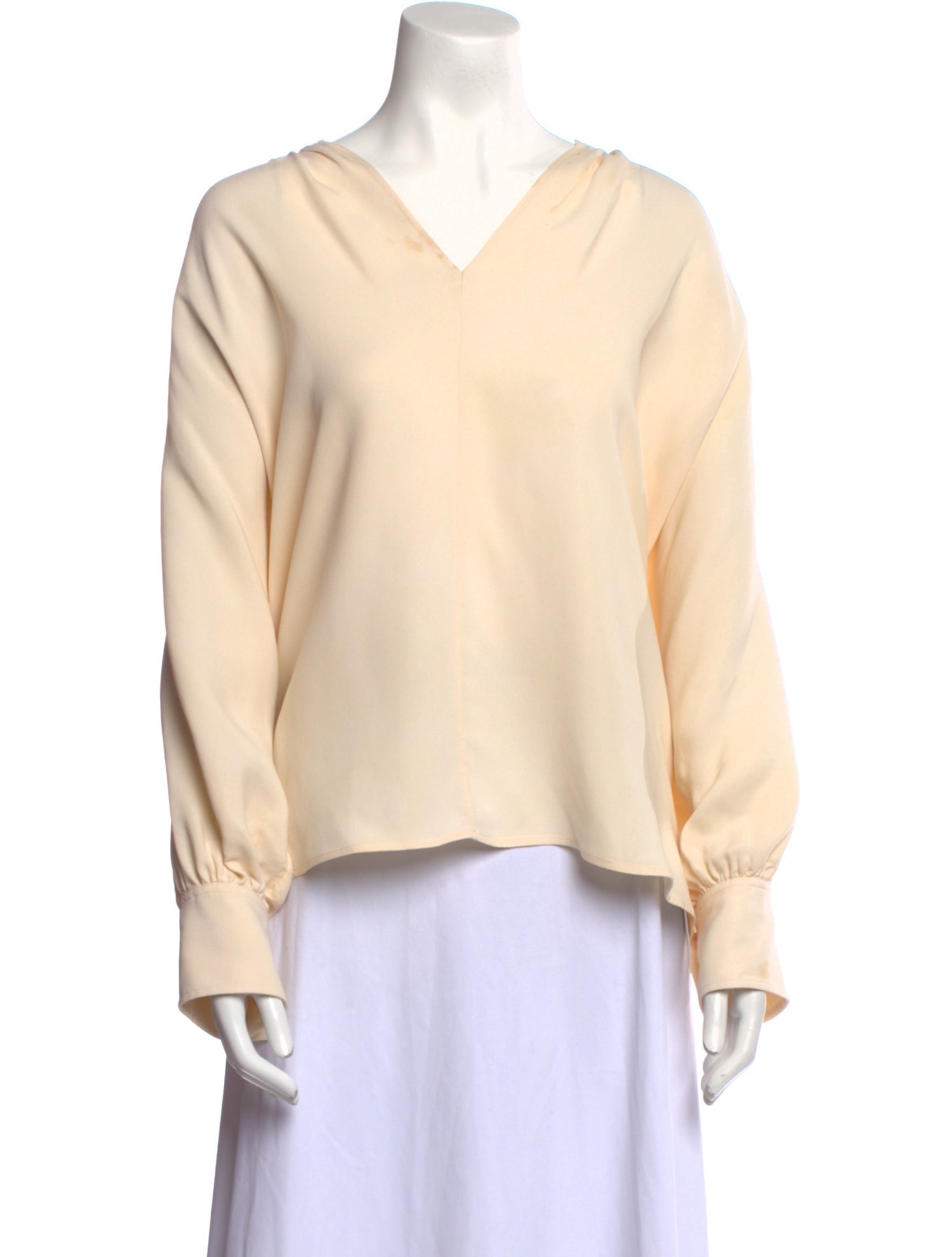 Joseph Silk V-Neck Sweatshirt