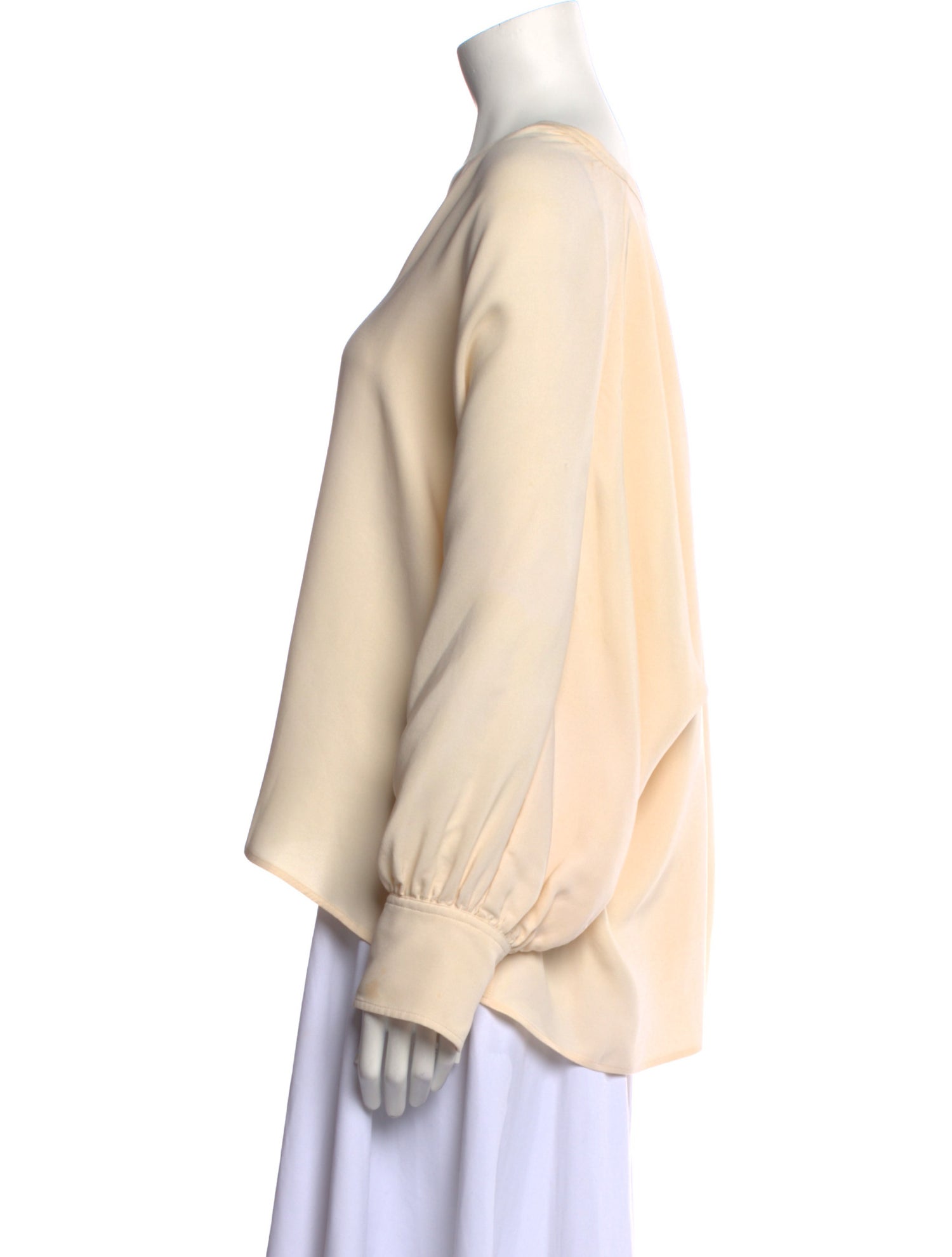 Joseph Silk V-Neck Sweatshirt