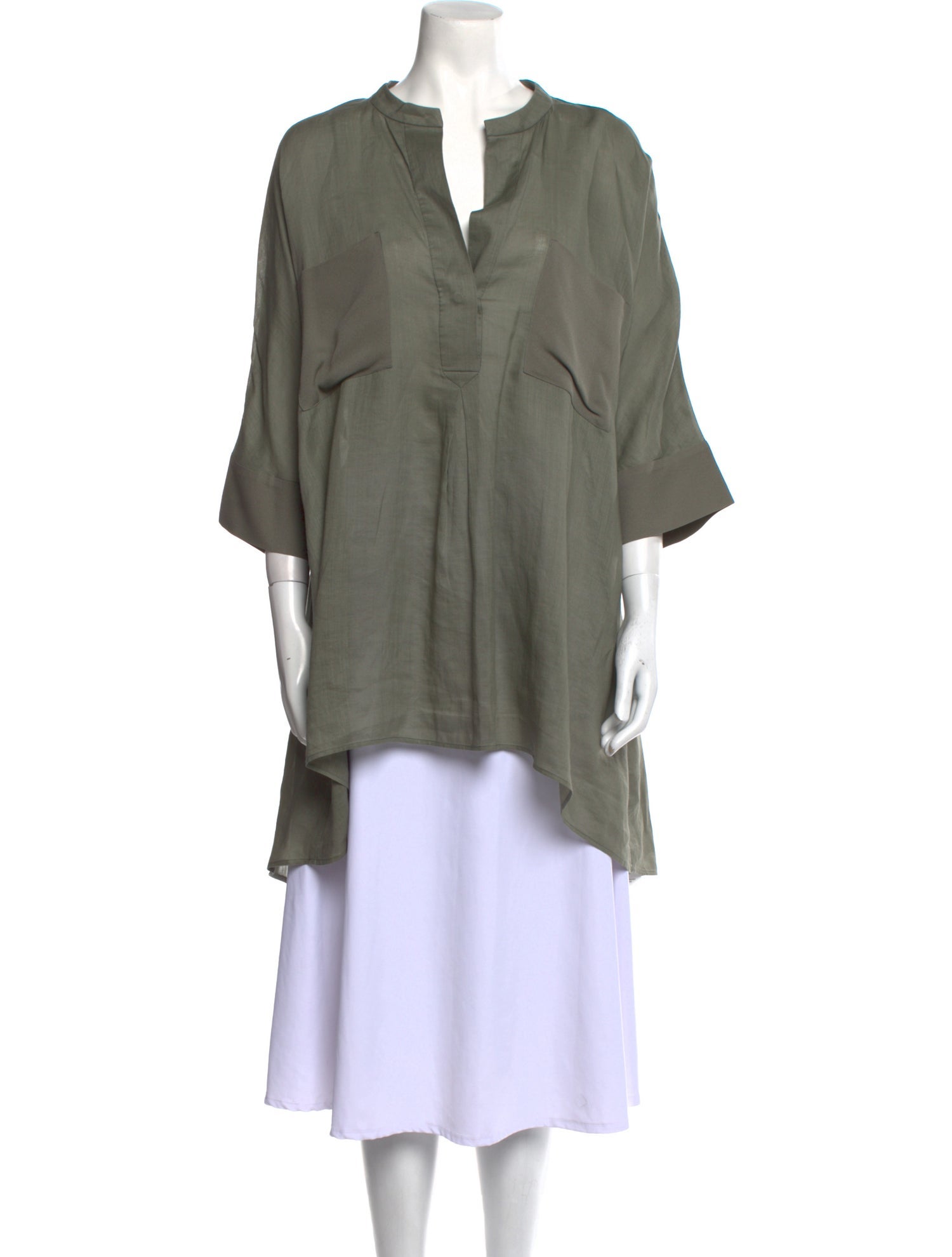 Joseph Silk V-Neck Tunic