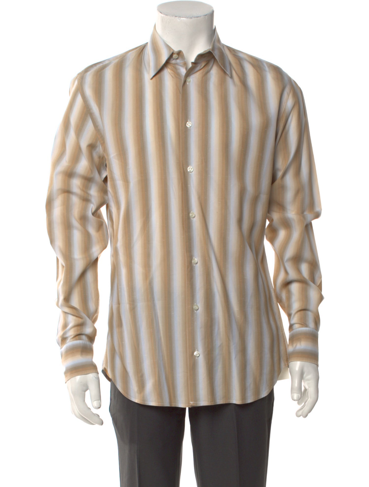 Joseph Striped Long Sleeve Dress Shirt