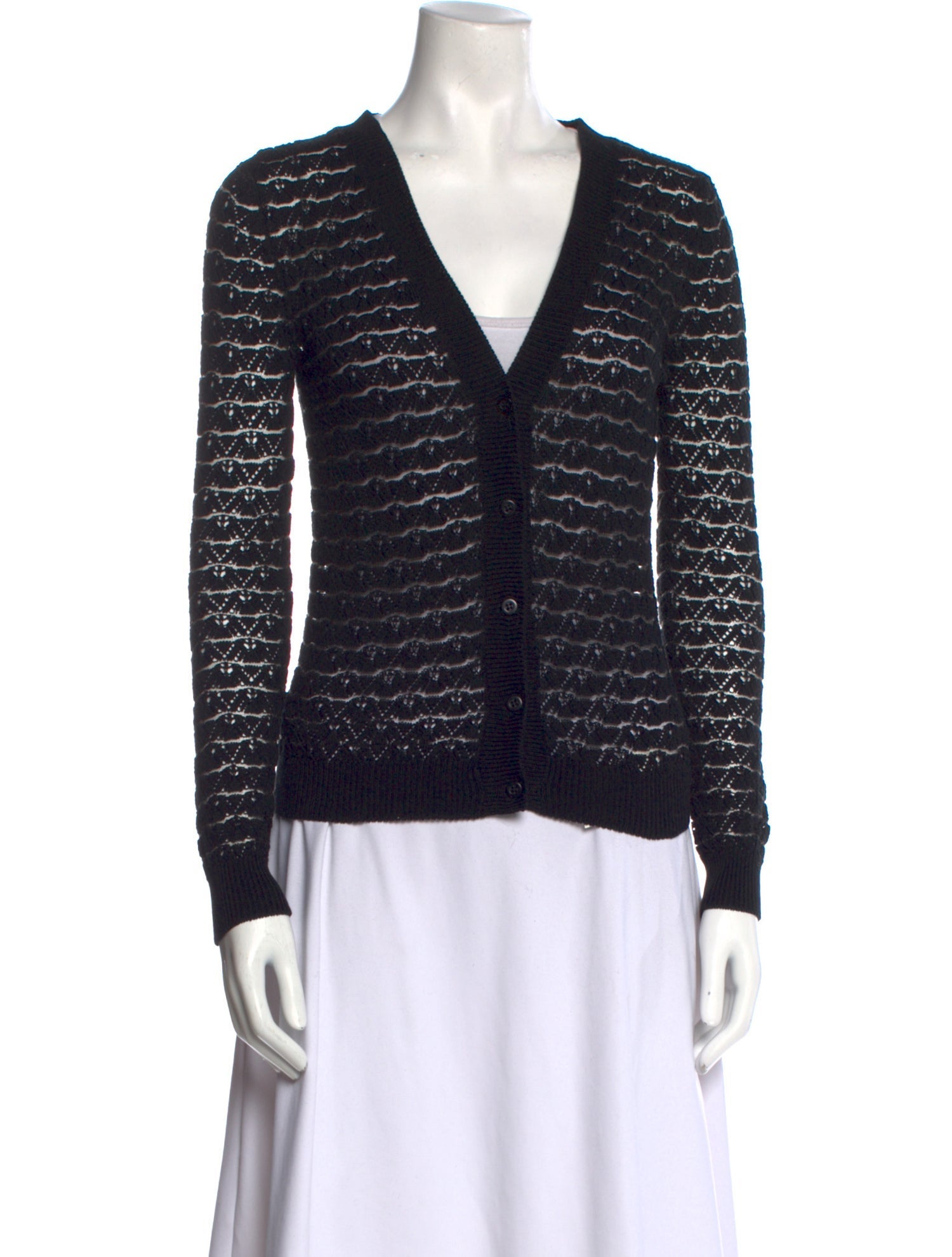 Joseph Striped V-Neck Sweater