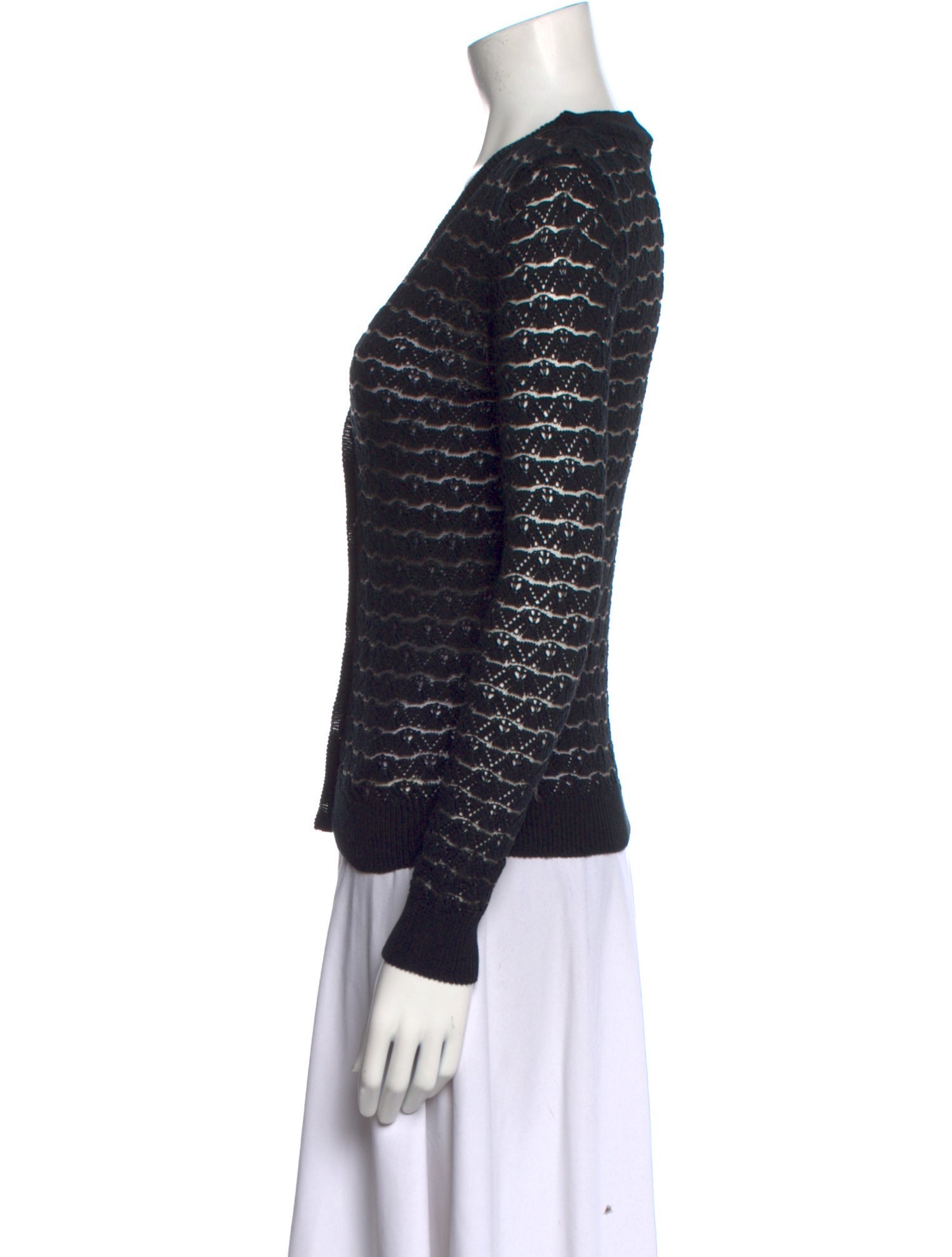 Joseph Striped V-Neck Sweater